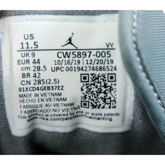 Nike Jordan 1 Mid Sheila Rashid UNITE Grey Womens - Picture 12 of 12